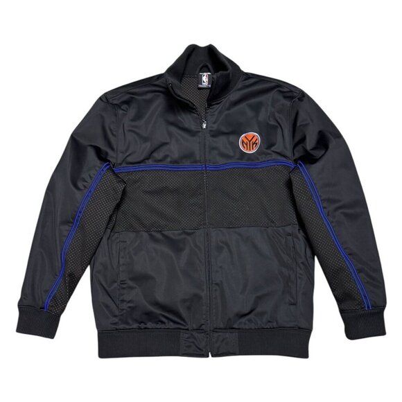 NEW YORK KNICKS UNK NBA BASKETBALL Bomber Heavy Windbreaker Jacket Mens XL - Picture 1 of 6